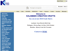 Tablet Screenshot of kalsbeek.co.nz